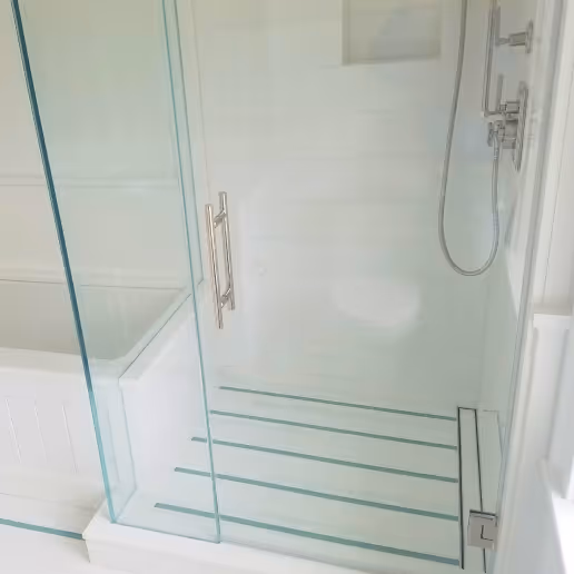 Custom glass shower